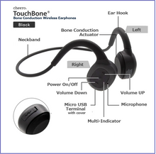 Load image into Gallery viewer, cheero TouchBone  【Bone Conduction Earphones 】
